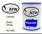 Preview: Citroen, Swan White, AC-093: 500ml Lackdose, von ATW Autoteile West.